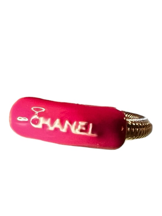 Chanel. Jewelry - Vintage ChaneI 2001 Pink Spiral Ring Size-7 Spell-Out
